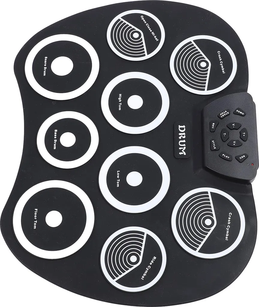 Batterie électronique 9 pads silicone USB : la solution compacte et nomade