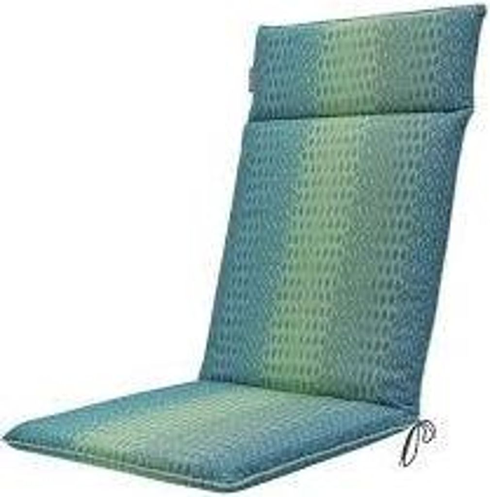 Madison Tuinstoelkussen hohe Rückenlehne 50x120 cm Suzy blue, wasserabweisend, 7 cm dick, für Gartenstühle