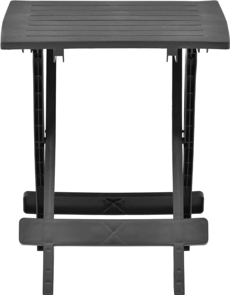 vidaXL Záhradný stôl skladací antracitový 45x43x50 cm Obrázok produktu 