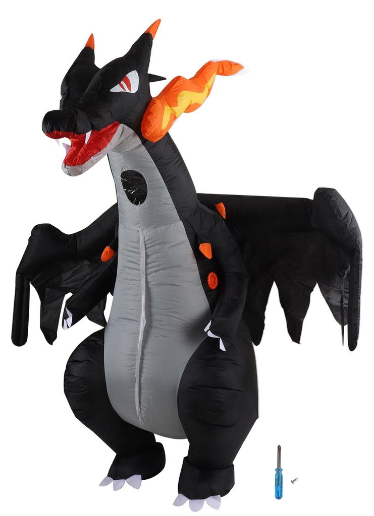 Aufblasbares Kostüm, wasserdicht, leicht, lustiger Tier-Aufblasanzug, Kleid mit batteriebetriebenem Ventilator für Erwachsene, Cosplay, Halloween...