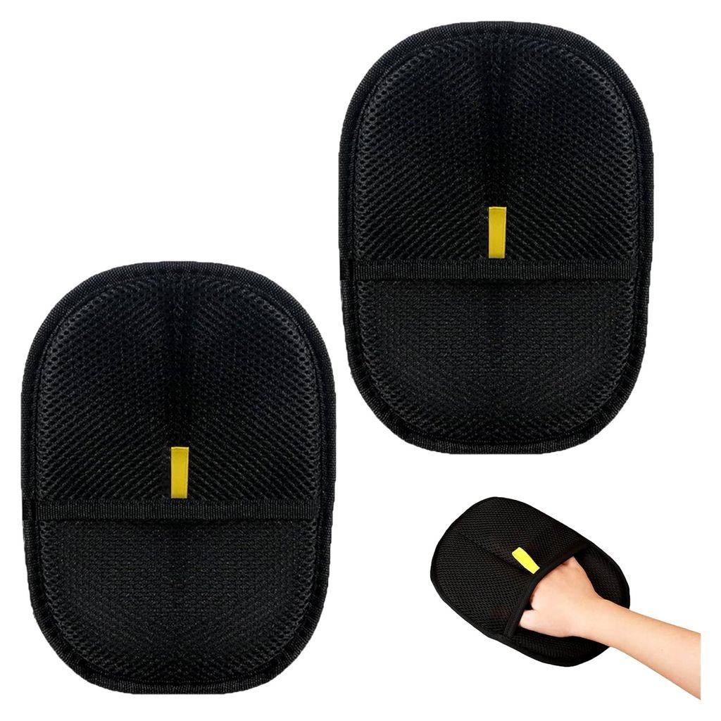 2 Stück Fellmagnet Handschuhe zur Entfernung von Tierhaaren, wiederverwendbare antistatische Bürsten