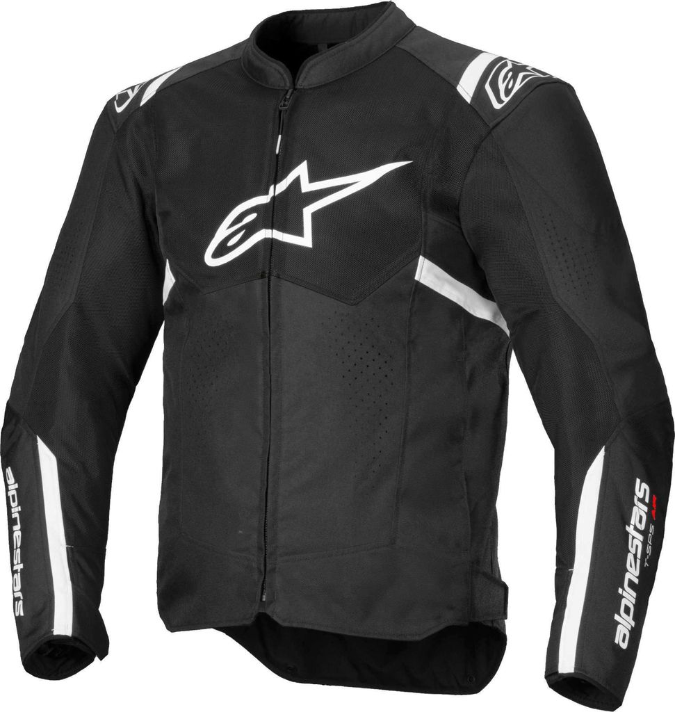Alpinestars T-Sps Air V2 Motorrad Textiljacke, schwarz/weiß, 4XL