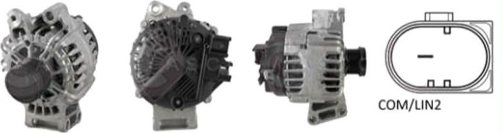 CASCO CAL15035GS Lichtmaschine Generator LiMa 150A 12V für FORD FOCUS III Turnier Kuga Mk2 (DM2) MONDEO IV Turnier (BA7) S-MAX (WA6) FOCUS III GALAXY