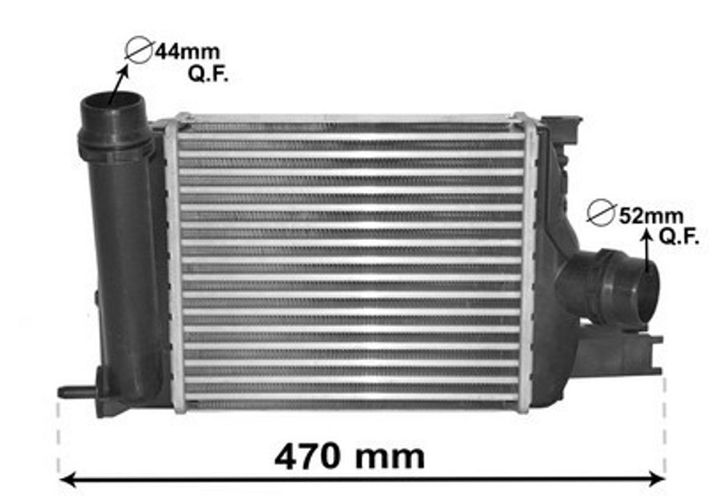VAN WEZEL 15004013 Ladeluftkühler LLK für RENAULT Clio IV Schrägheck (BH) Turbo Intercooler