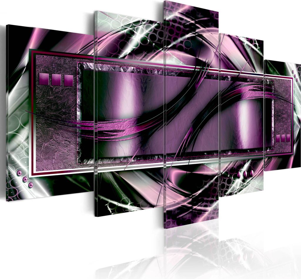 Leinwandbilder 200x100 cm a-A-0025-b-o Vlies Leinwandbild 5 tlg Kunstdruck modern Wandbilder XXL Wanddekoration Design Wand Bild ABSTRAKT
