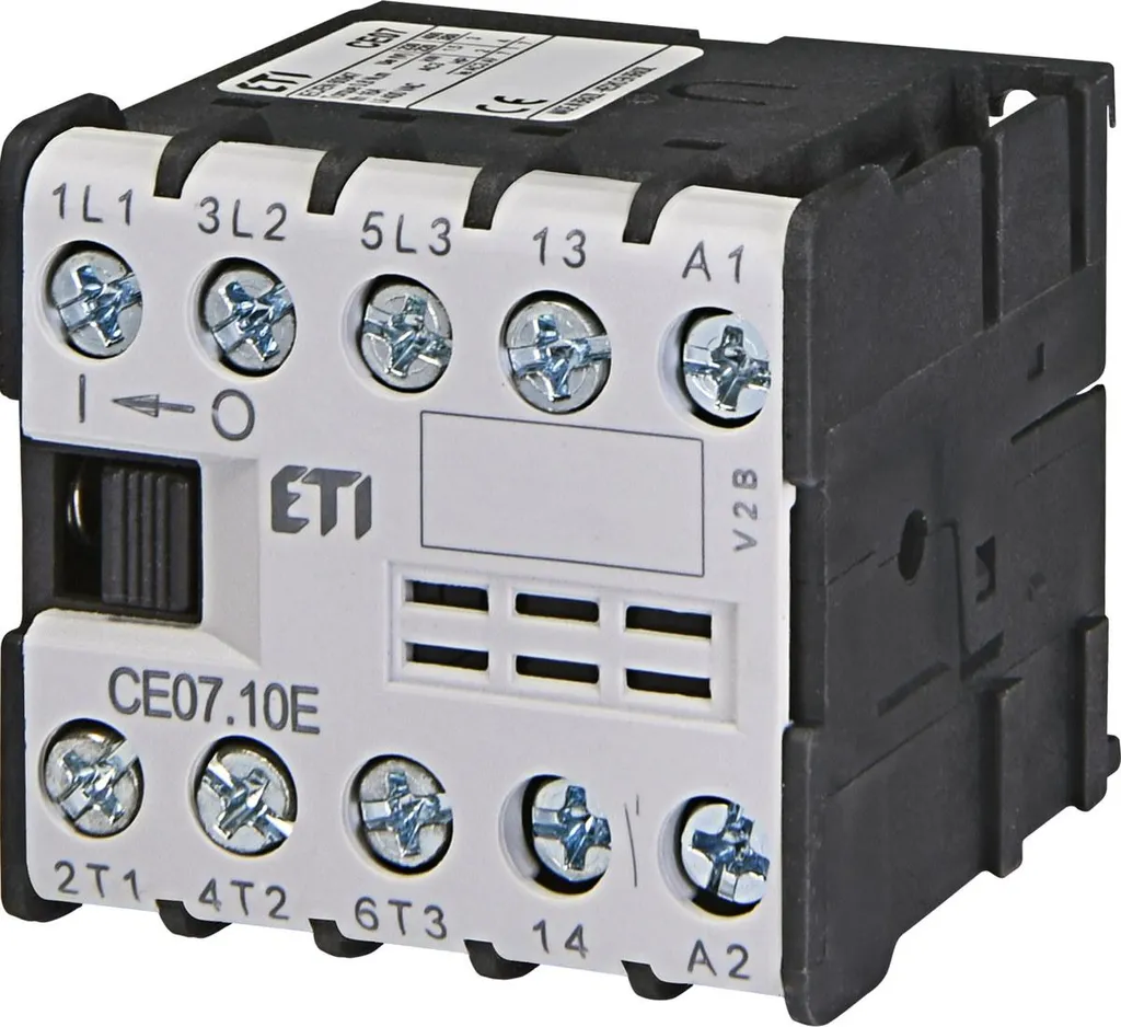 Mini Contacteur Triphasé CE07.10 230V 50/60Hz Ultra Compact et Robuste
