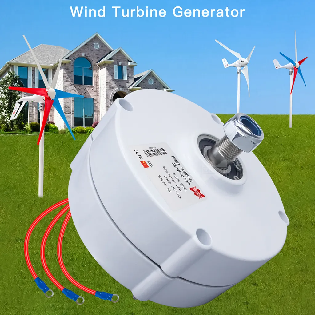 Générateur de turbine hydroélectrique, 100 W, roue à eau basse vitesse pour la production d'énergie, idéal pour le bureau, les étangs, les ruisseaux et les balcons