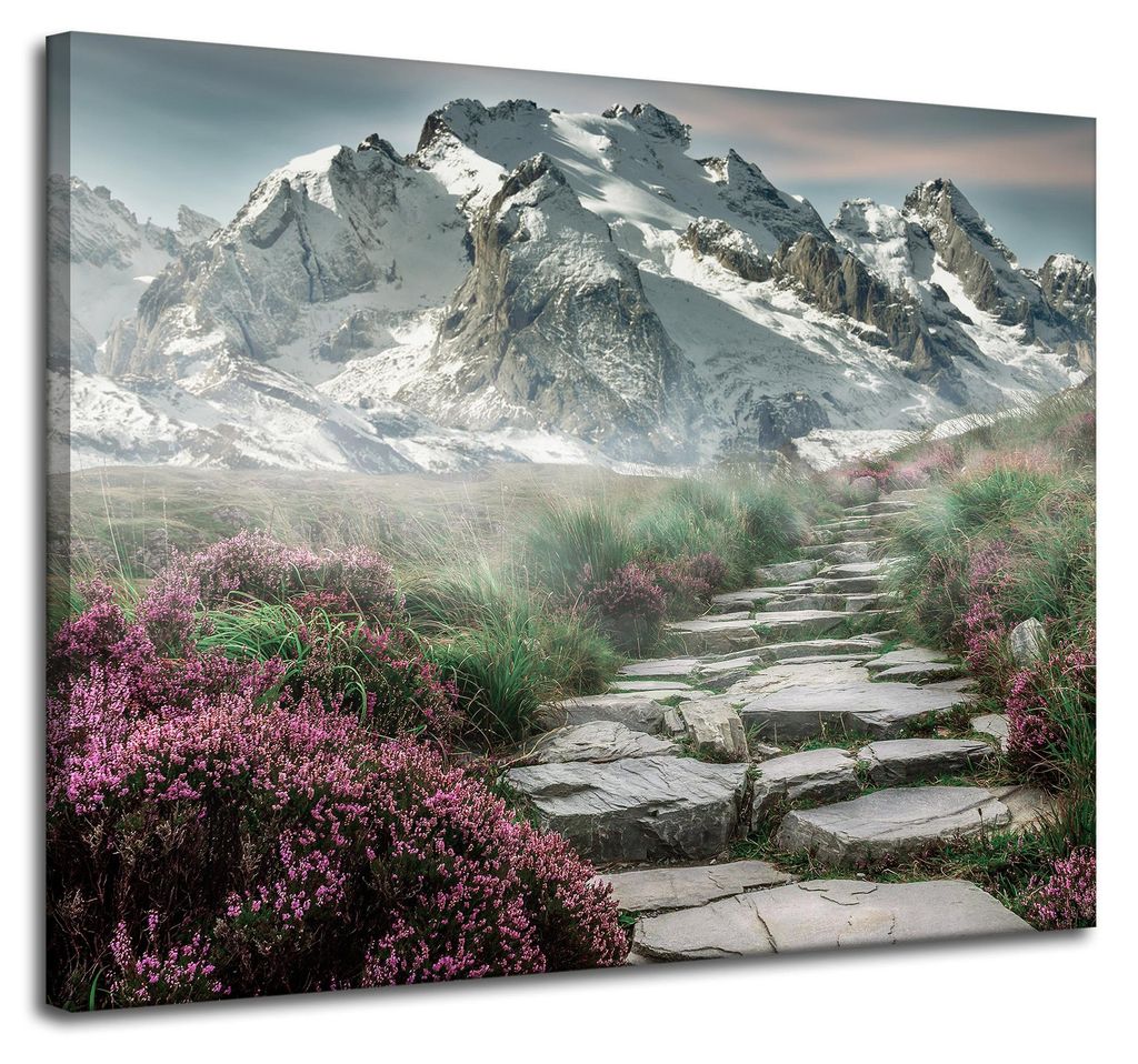 Leinwanddruck Natur Bergheide 100x80