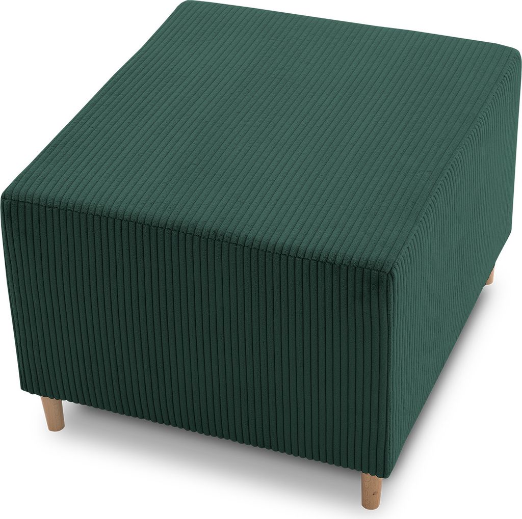 Pouf / Hocker Im Patchwork-Design – Handgefertigt In Indien, 35,6 X 55,9 Cm