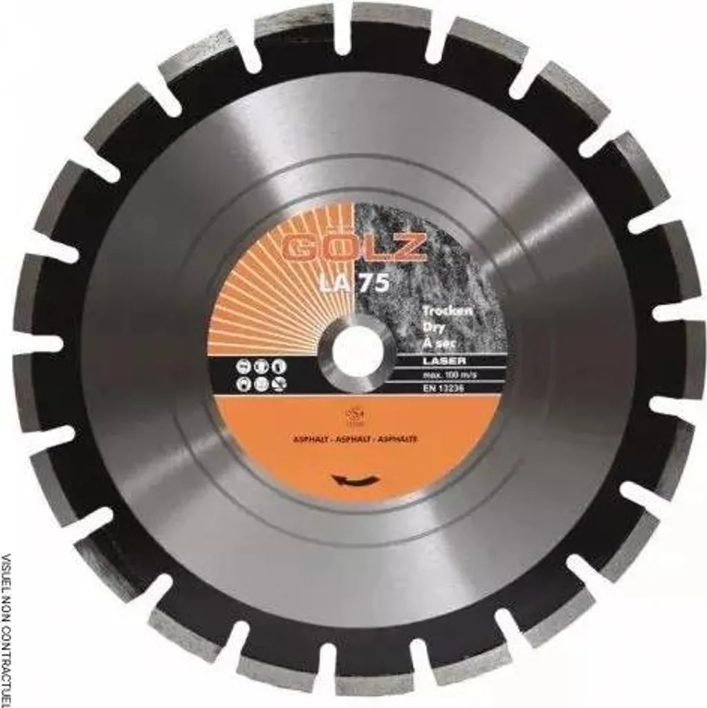 Coupez sans effort le béton armé avec le disque diamant GOLZ LA75351