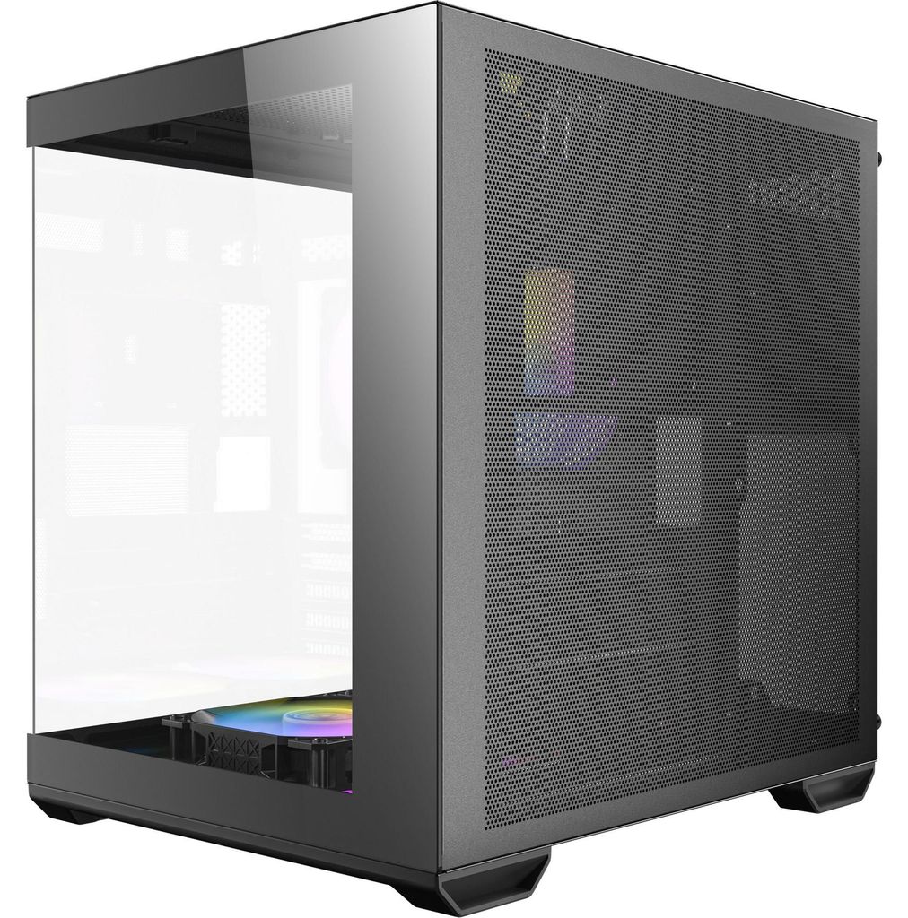 ANTEC CX60M ARGB PC Gehäuse Mini Tower Micro-ATX, schwarz