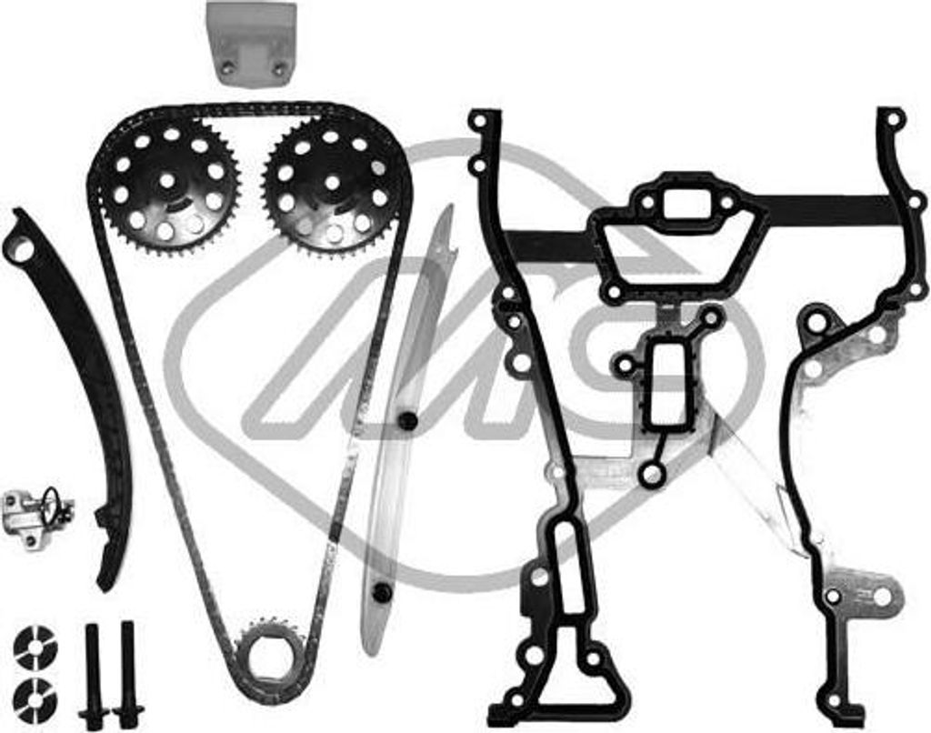 Metalcaucho 5954 Steuerkettensatz OE 93191276 kompatibel mit Tigra, Mokka, Meriva, Corsa D, Corsa C, Combo, Astra H, Astra G, Agila A
