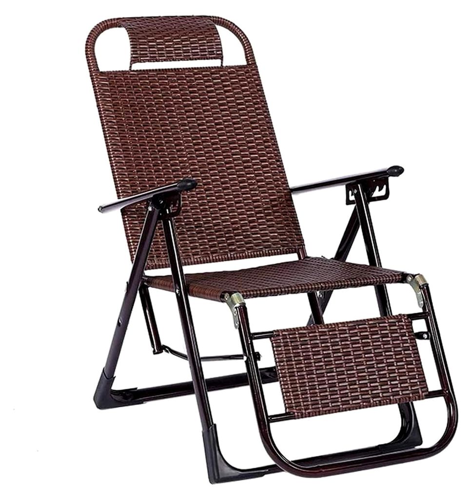 Liegestuhl, Korbstuhl, klappbar, für Mittagspause, Büro, Nickerchen, Strandkorb für Erwachsene, Siesta-Rückenlehne, Lounge-Sessel, Balkon, Gart...