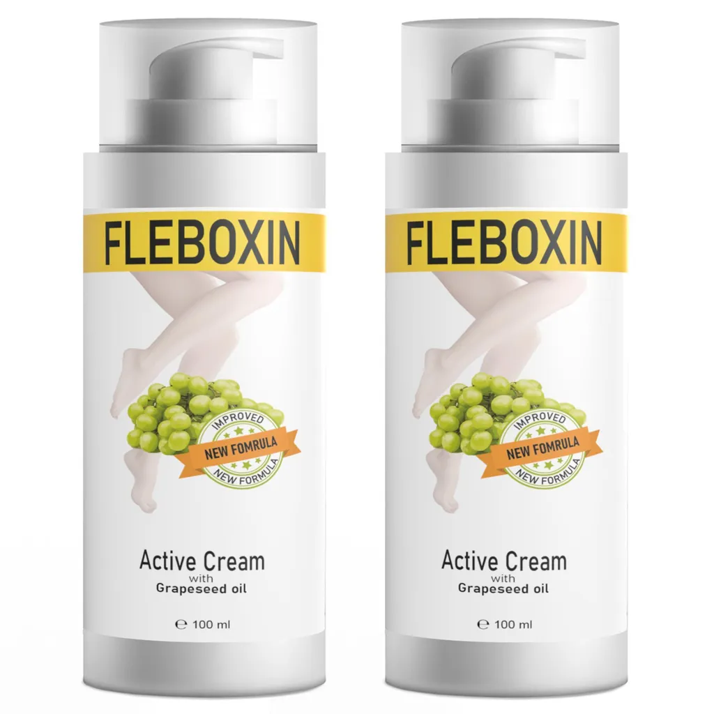 Fleboxin Crema 100 ml - Pacco Doppio - Sollievo Gambe Pesanti