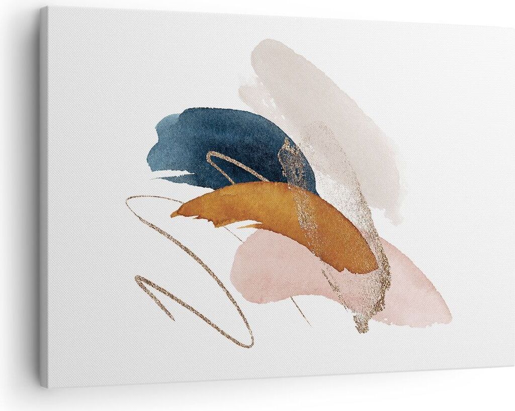 Bild auf Leinwand - Leinwandbild - Einteilig - Die Farben Abstraktion Stück - 70x50cm - Wand Bild - Wanddeko - Wandbilder - Leinwanddruck - Bilder...