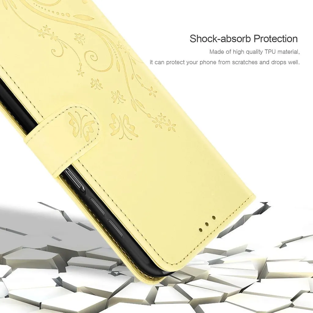 Custodia Samsung A15 Gialla Portafoglio con Vetro Temperato Omaggio - 8