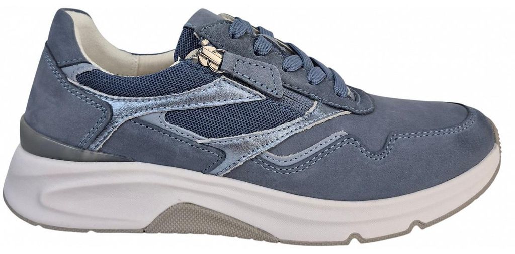 Gabor Rollingsoft heaven sportlicher Schnürer Blau in Gr. 44