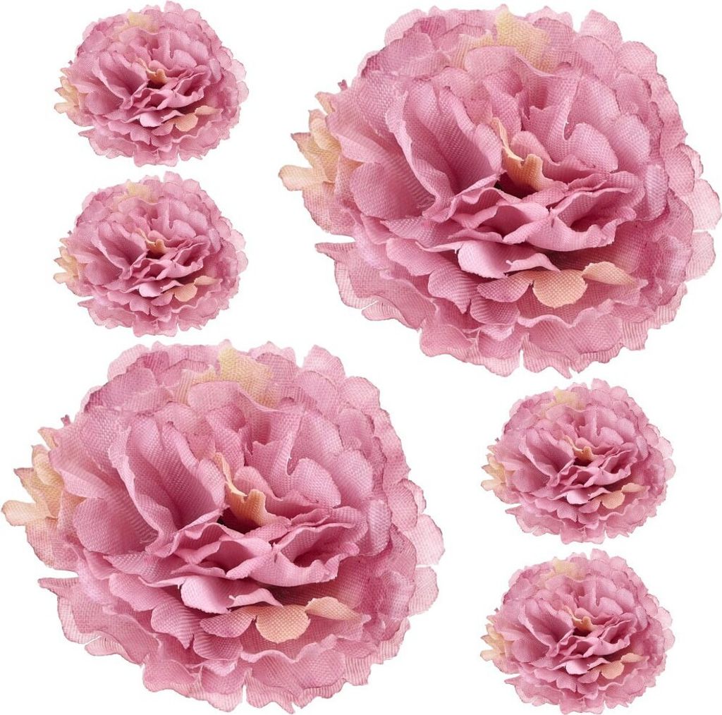 Dekolo Künstliche Blumen Dekorative Pflanzen Deko Blütenköpfe Nelken für die Hochzeit Lavendel