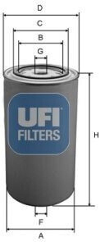 Kraftstofffilter UFI 24.089.00 für DAF LF 45 Filtereinsatz