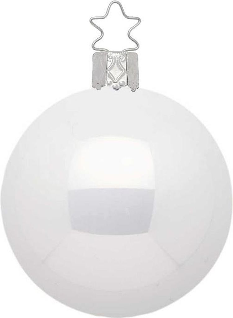 Kugel, porzellanweiß opal, 10cm