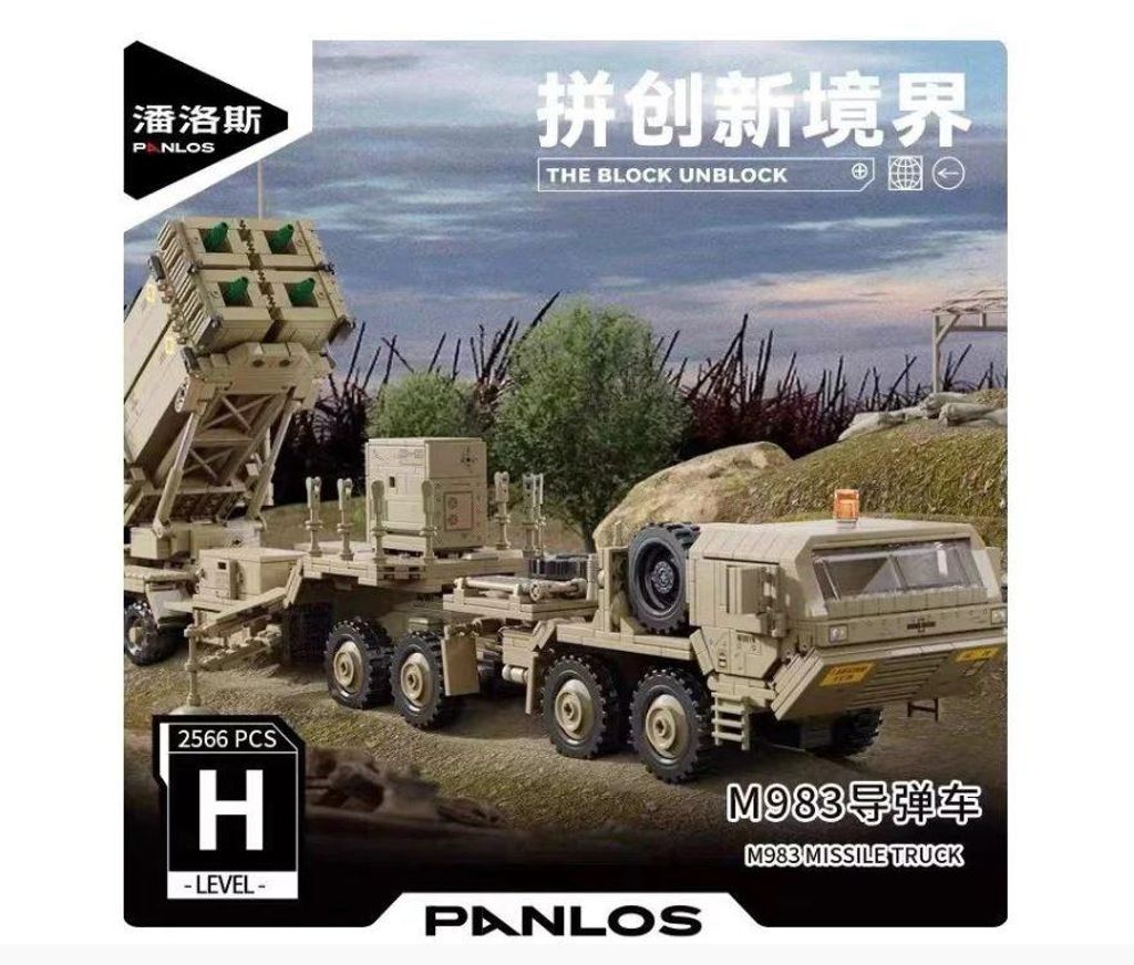 Klemmbausteine Panlos Militär M983 Raketenwerfer 628014 Produktbild 