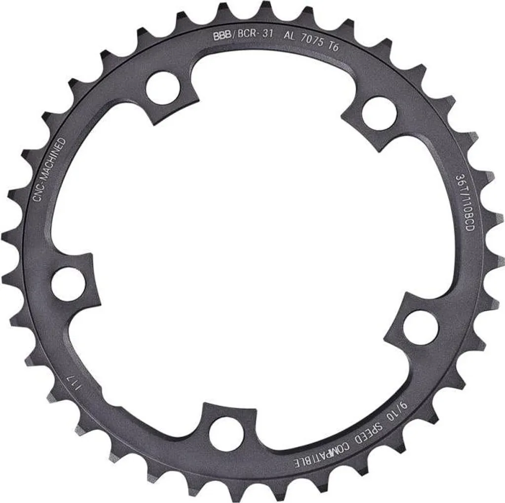 Plateau BBB CompactGear 36 dents 110 mm : fini les sauts de chaîne