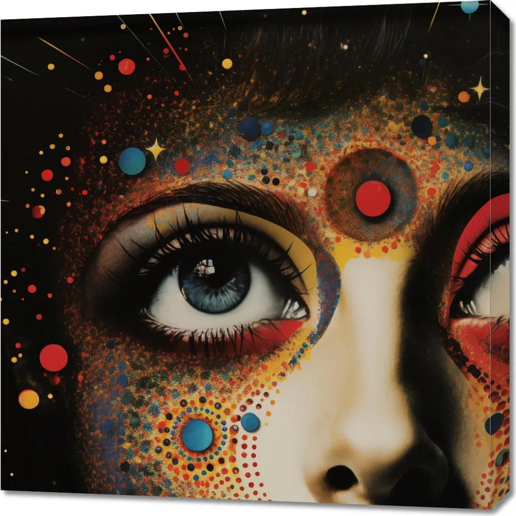Quadro 70x70 Galassia Autosufficiente | Arte Moderna per Pareti Design