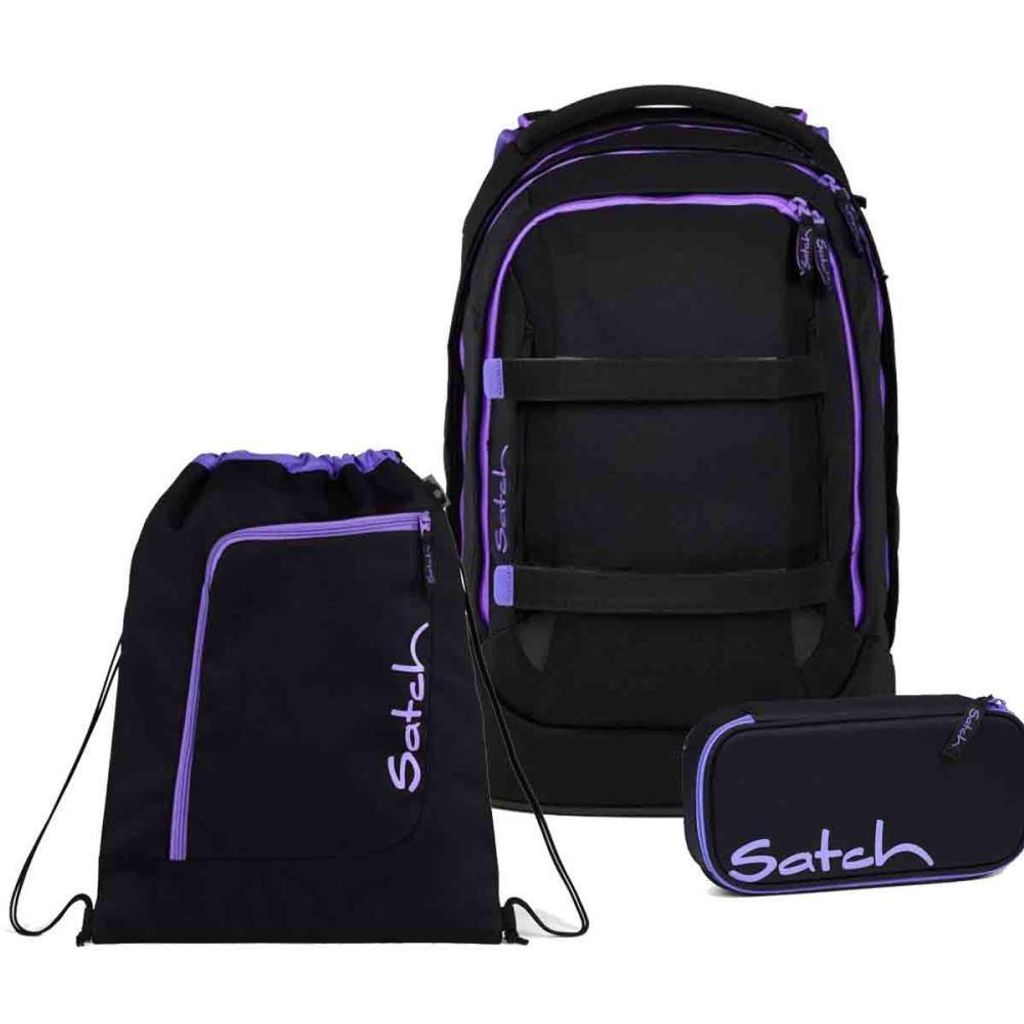 Satch Pack Purple Phantom Schulrucksack Set 3tlg. Produktbild 