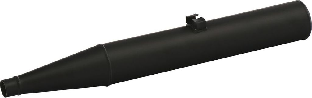 Simson Auspufftopf kurz - schwarz matt lackiert - S53 / S83 Produktbild 