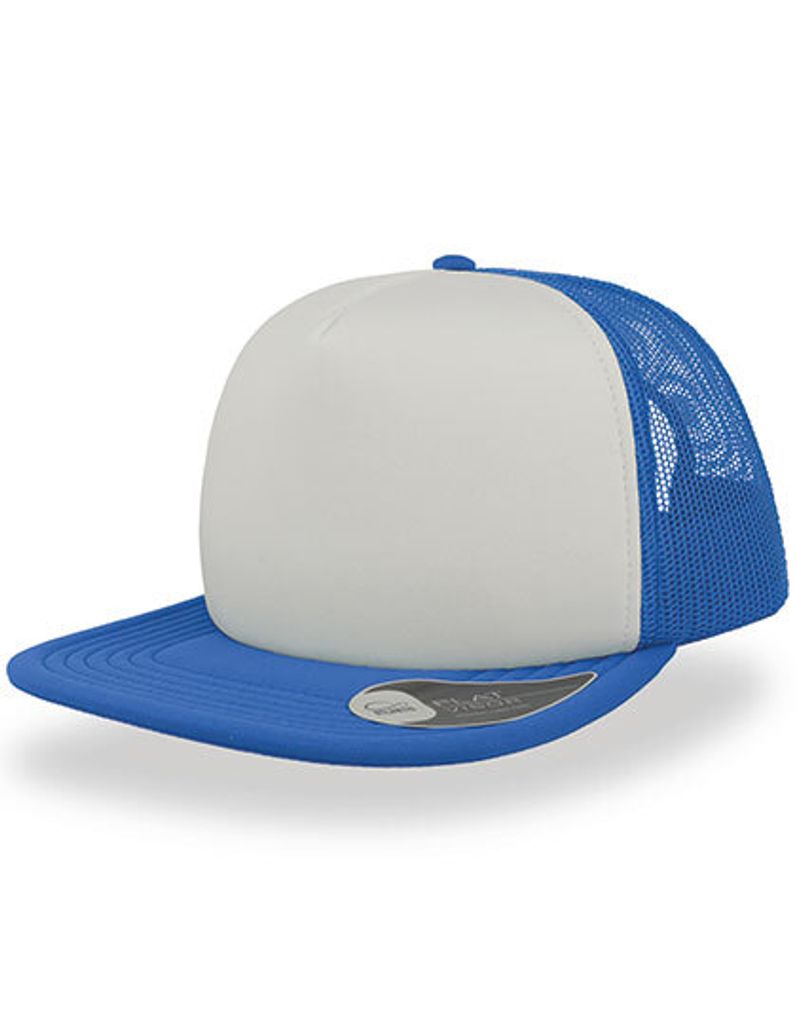 Atlantis SN90 | 5-Panel-Design Snap 90S Cap - PVC-Verschluss - Farbe: White/Royal - Größe: One Size