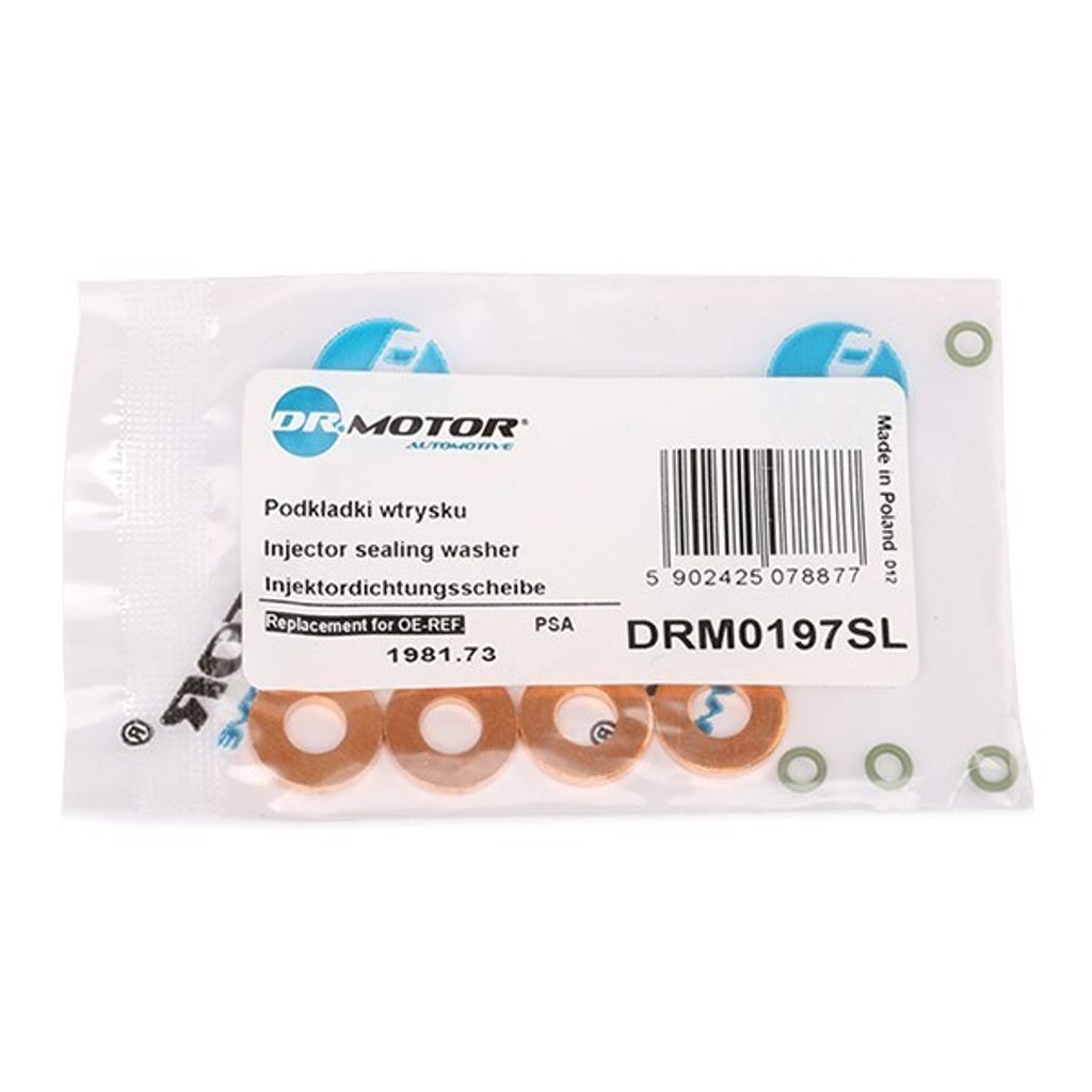 DR.MOTOR AUTOMOTIVE DRM0197SL Dichtungssatz Einspritzdüse für FIAT Scudo (270, 272)
