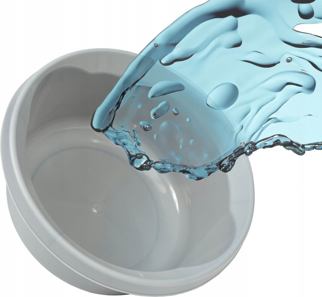 KADAX Matte Plastikwaschschüssel, Kunststoffschüssel, Runde Spülschüssel (Hellgrau, 6L)