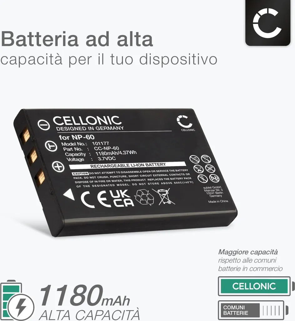 vhbw batteria compatibile con Makita LXCU01, LXCU01Z, LXCV02Z, LXDG01Z