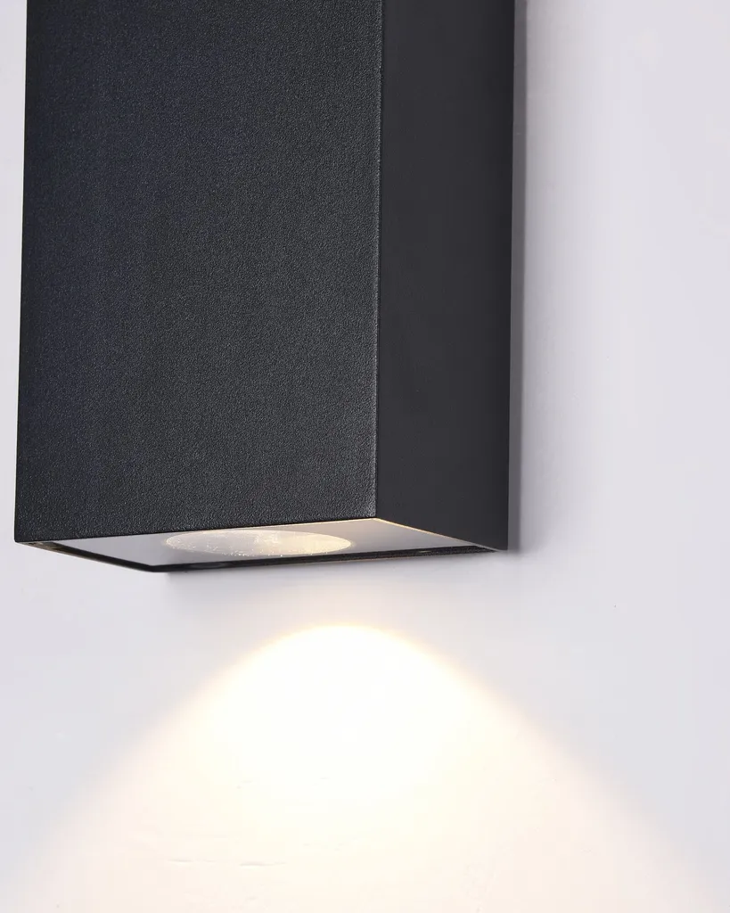 Maytoni Times Square Applique murale LED IP54 3000K noir pour extérieur