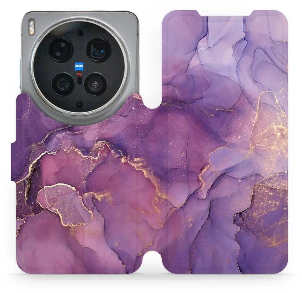 Handyhülle mit klappe für Vivo X300 Ultra, Mobiwear Book, Violett