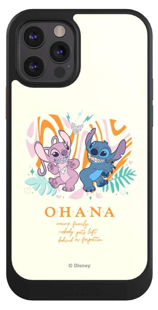 NIVOCASE Hülle für Apple iPhone 12 Pro Handyhülle NIVOcore Case Schwarz Disney Offizielles Lizenzprodukt Lilo & Stitch