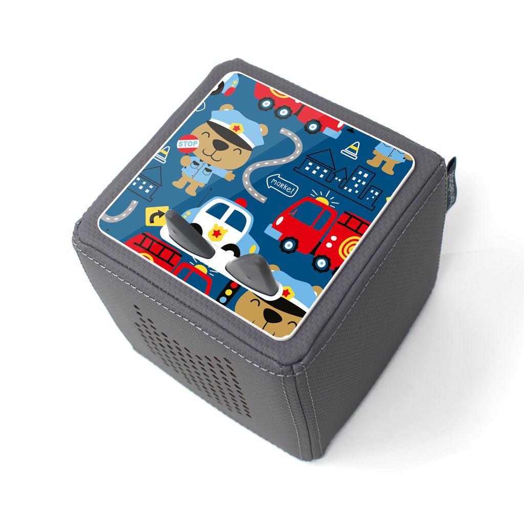 Toniebox 2 Schutzfolie Personalisiert - Mit Namen & Motiv Löwe/Eule Für Neues Modell