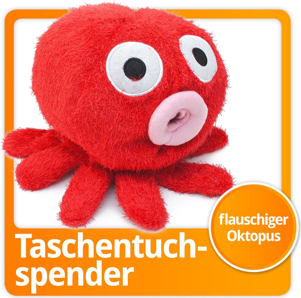Oktopus Kosmetiktuchspender Taschentuchspender - Rot