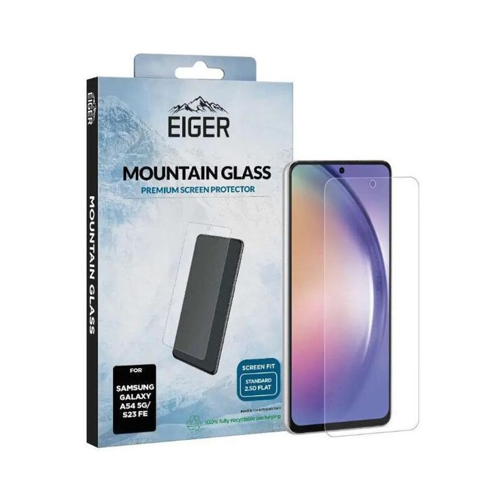Eiger 2,5D Mountain Screen Protector Glass Samsung A54 5G S23FE transparent
