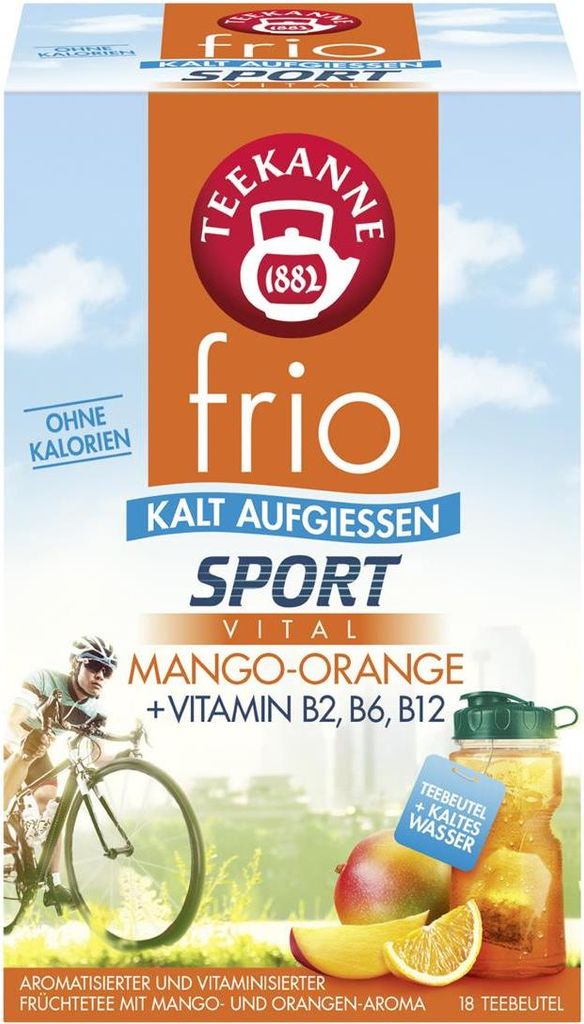 Czajniczek 7594 frio® Sport Vital - Mango Orange + Witaminy Zdjęcie produktu 