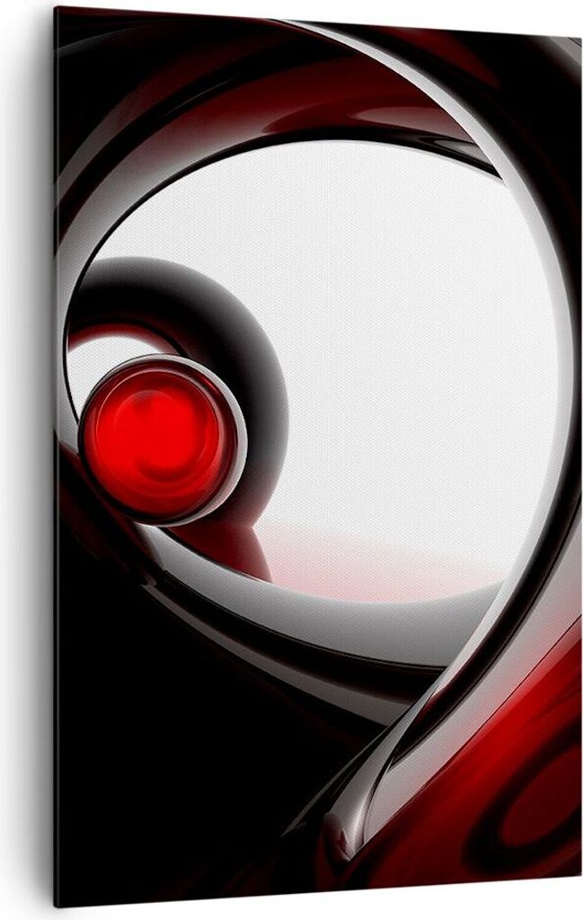 Bild auf Leinwand - Leinwandbild - Einteilig - Abstraktion Komposition Glaskugeln - 80x120cm - Wand Bild - Wandbilder - Leinwanddruck - Wanddekorat...