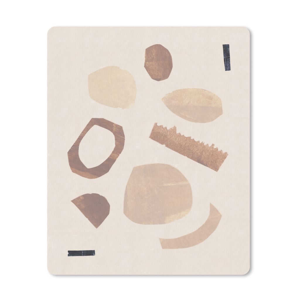MuchoWow Mauspad Mousepad Formen - Abstrakt - Pastell - Farben 19x23 cm - Mousepads - Maus Mat - Pad - Mausunterlage - Mauspads - Spielen