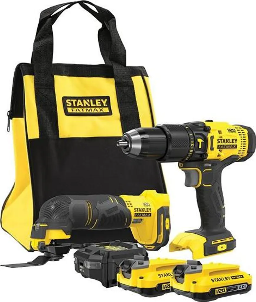 Perceuse-visseuse à percussion Stanley V20 20V 2Ah avec sac de transport