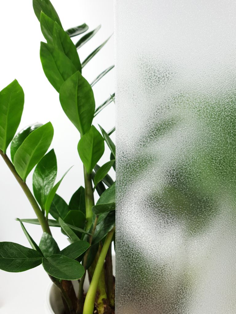 Statisch Fensterfolie 90x50 cm - Frostglas - Sichtschutzfolie Fenster Milchglas Design statisch haftend | Fensterfolie Blickdicht für Bad und Bür...