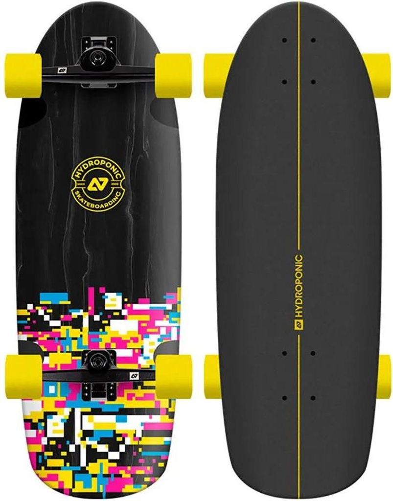 Hydroponic Rounded 30 ́ ́ Surfskate Schwarz 10 Inches Schwarz 10 Inches