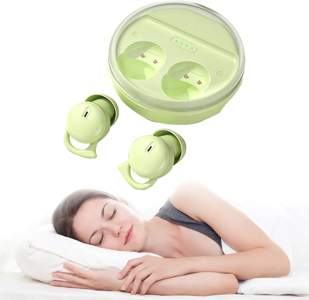 Side sleeper in-ear invisibili auricolari Bluetooth per il sonno per piccole orecchie side sleeper cuffie per il sonno con cancellazione del rumore auricolari sportivi