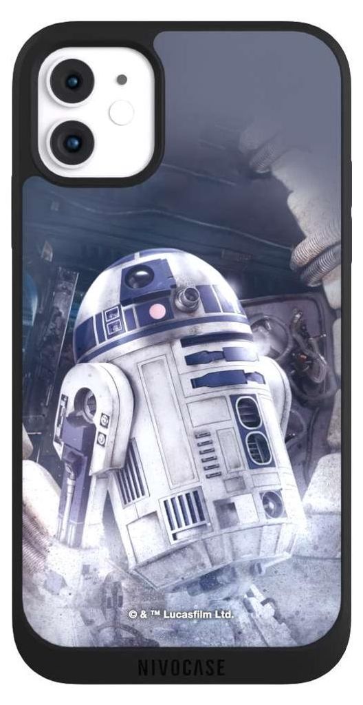 NIVOCASE Handyhülle für Apple iPhone 11 Hülle NIVOpure Case Schwarz Fanartikel Roboter Star Wars