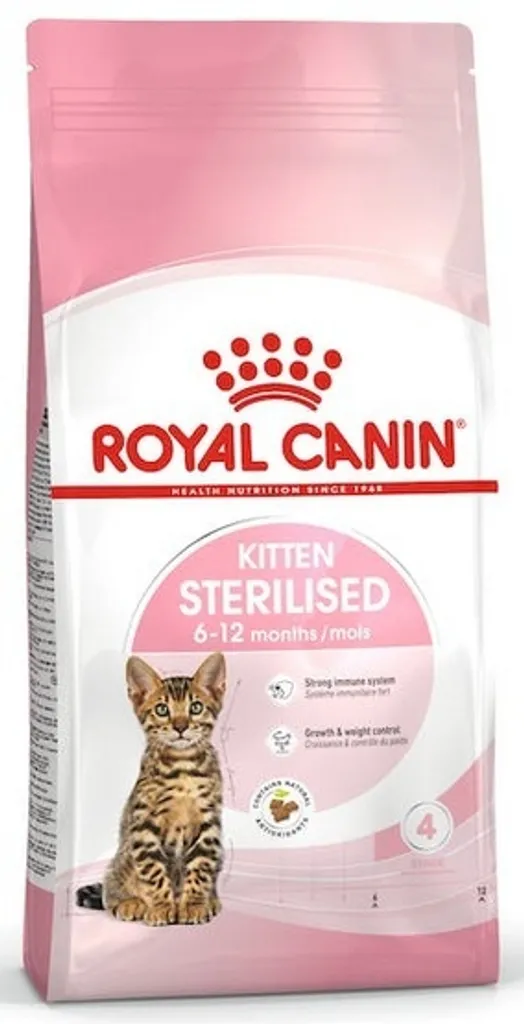 Royal Canin Feline Kitten Sterilised 2kg - Croquettes Chaton Stérilisé