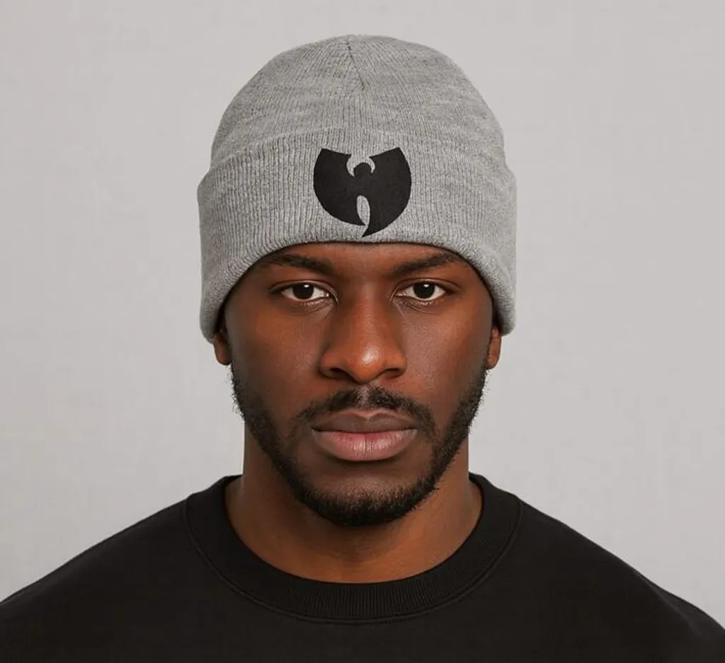 Wu-Wear Logo Beanie Grigio Erica - Berretto Wu-Tang Clan Originale
