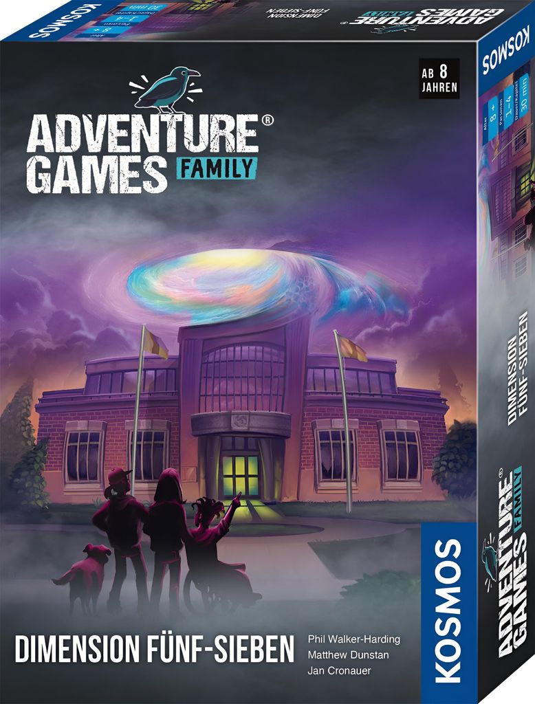 KOSMOS Adventure Games Family Dimension Fünf-Sieben, Abenteuerspiel, Familienspiel, ab 8 Jahren, 684242